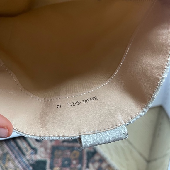 AZALEA WANG Bavani Rhinestone Silver and White Western Boot New in Box Sz 10 - Picture 11 of 12